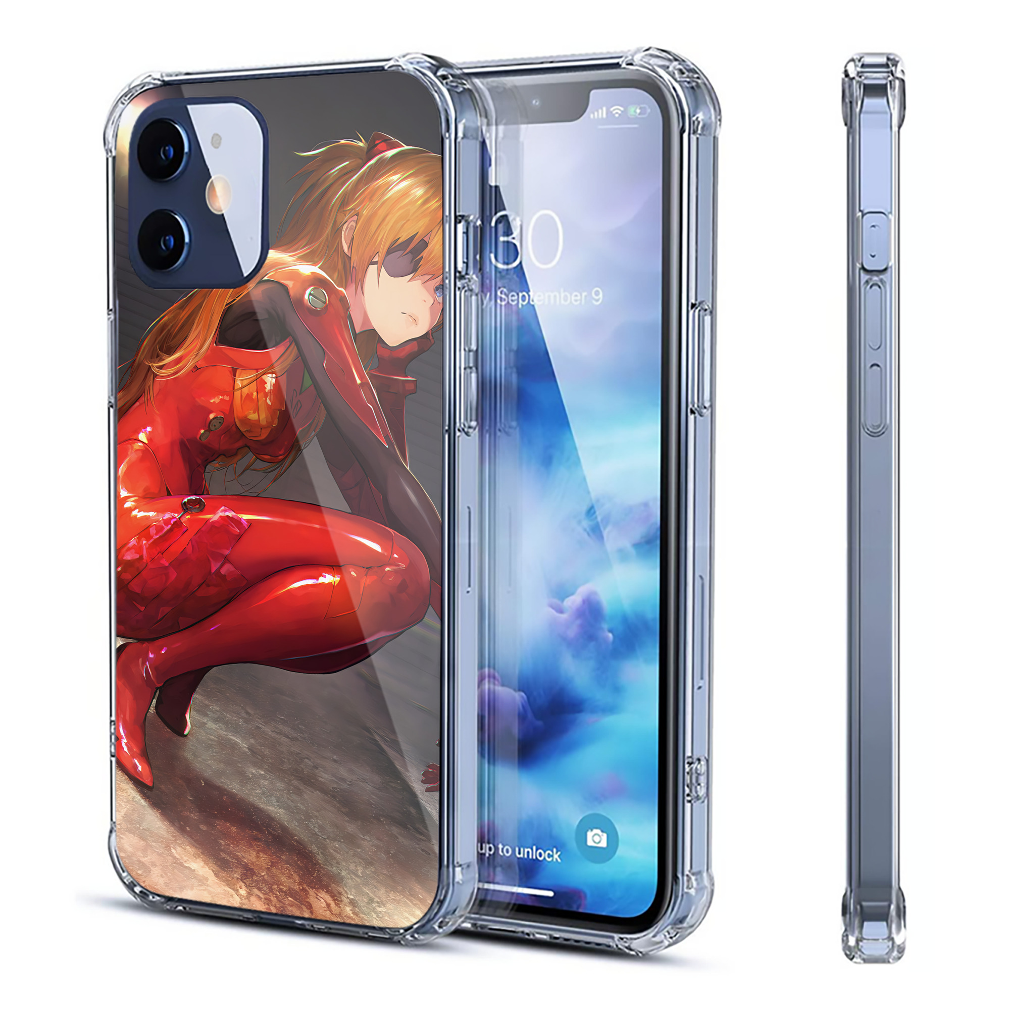 （画像用） EVA 新世紀エヴァンゲリオン 【iPhone 12シリーズ対応】透明スマホケース（クリアソフトケース）
